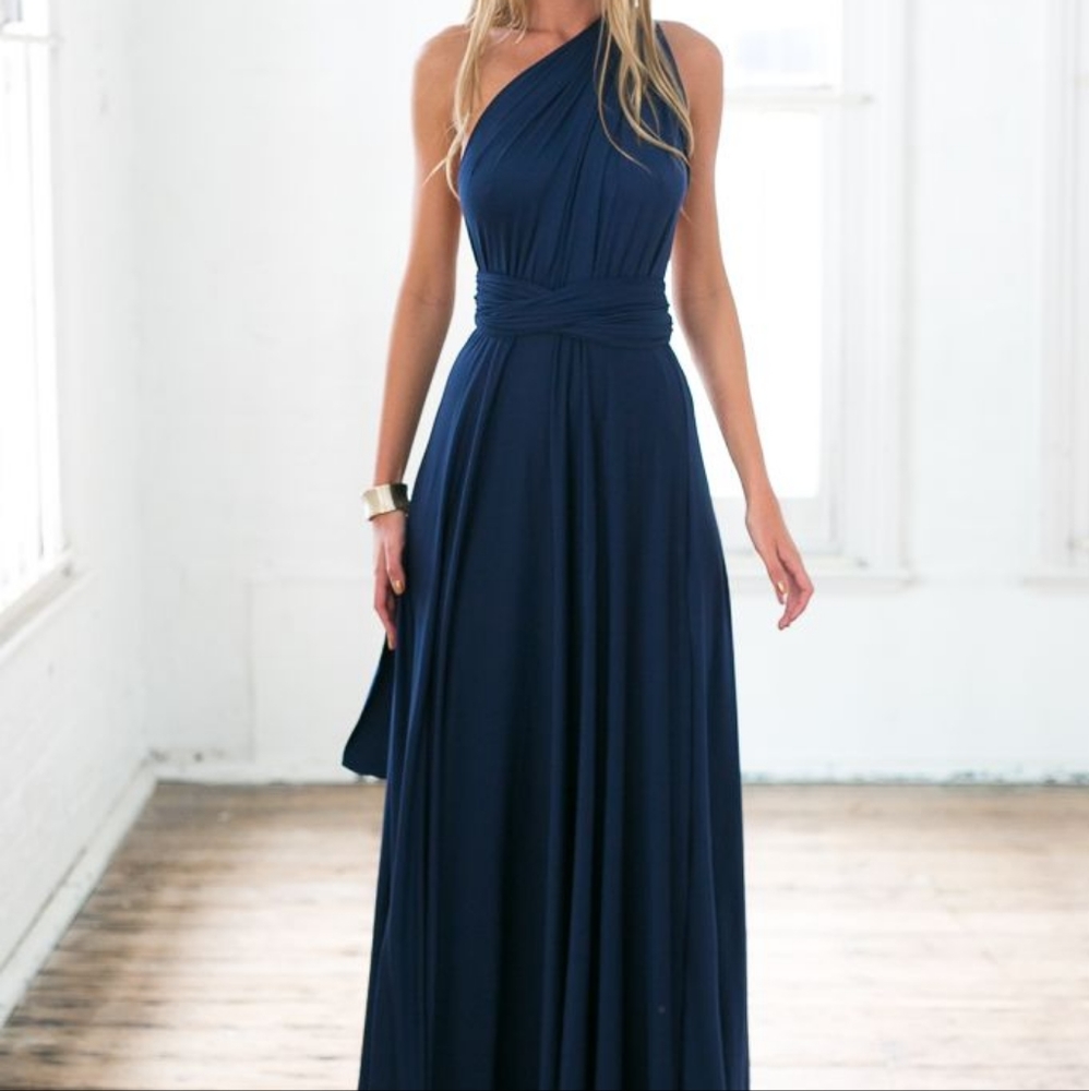 Navy Multi Way Maxi Dress